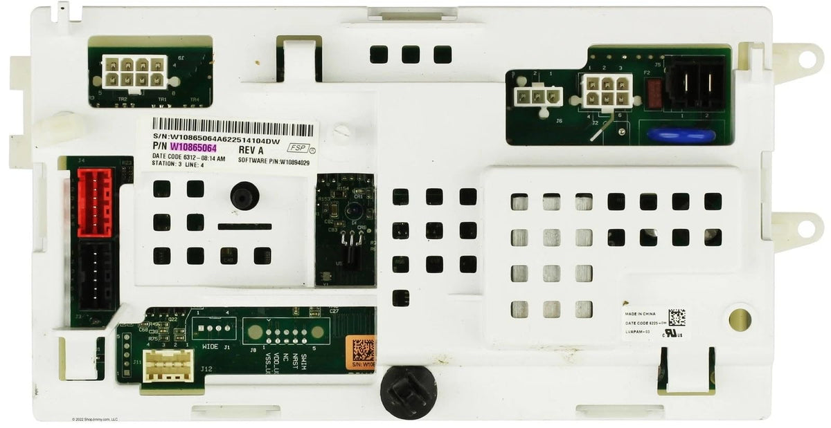 W10865064 for Whirlpool Washer Control Board WTW5000DW1 WTW5000DW2