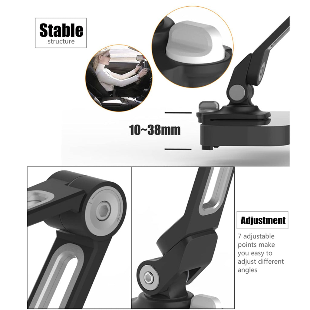 Tablet Stand Holder Adjustable Flexible Long Arm Holder 360 Degree Rotation for 4-11" Cell Phone Tablet E-Readers and More Devices Black (White) (White)