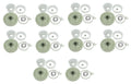 For W10721967 Washer Pulley Clutch Kit For Whirlpool W10006356 AP4514410-10 Packs*