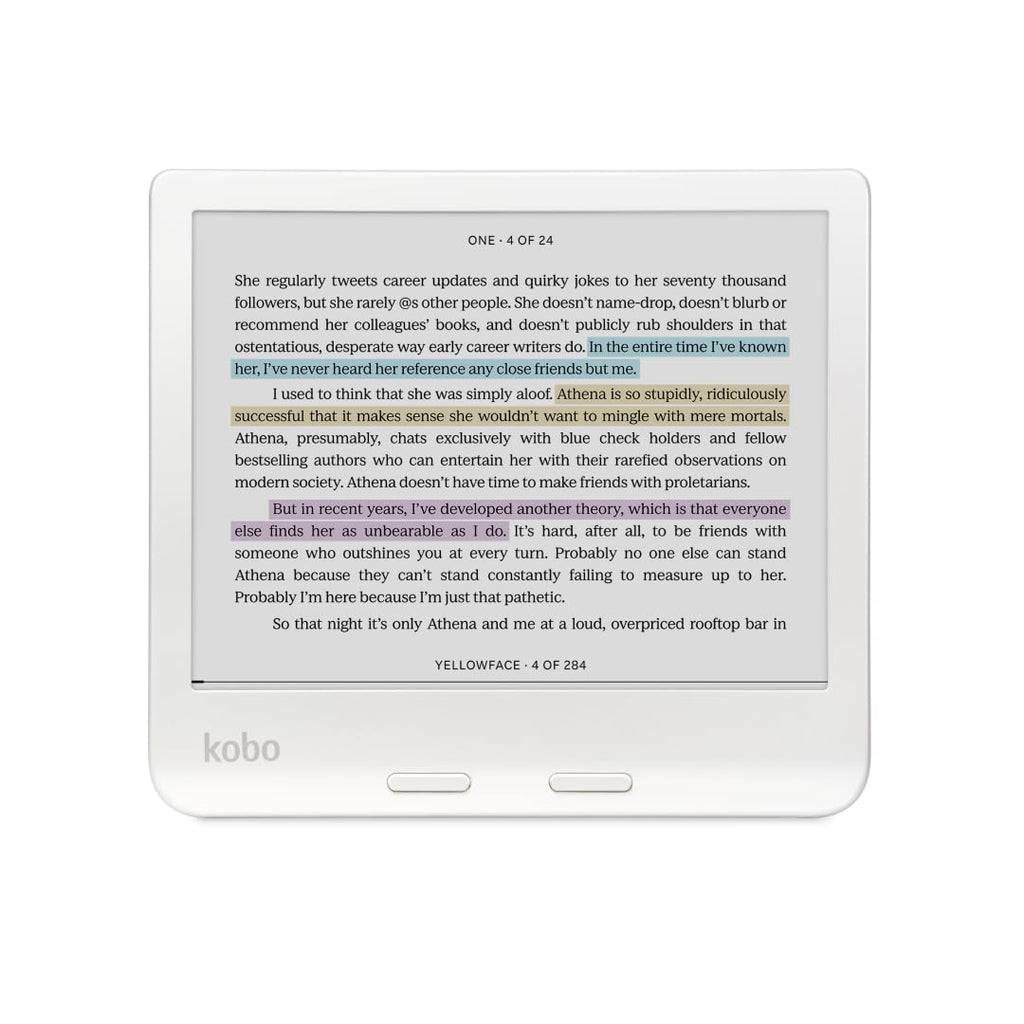 Kobo Libra Colour eReader, 7” Color E Ink, Waterproof, White
