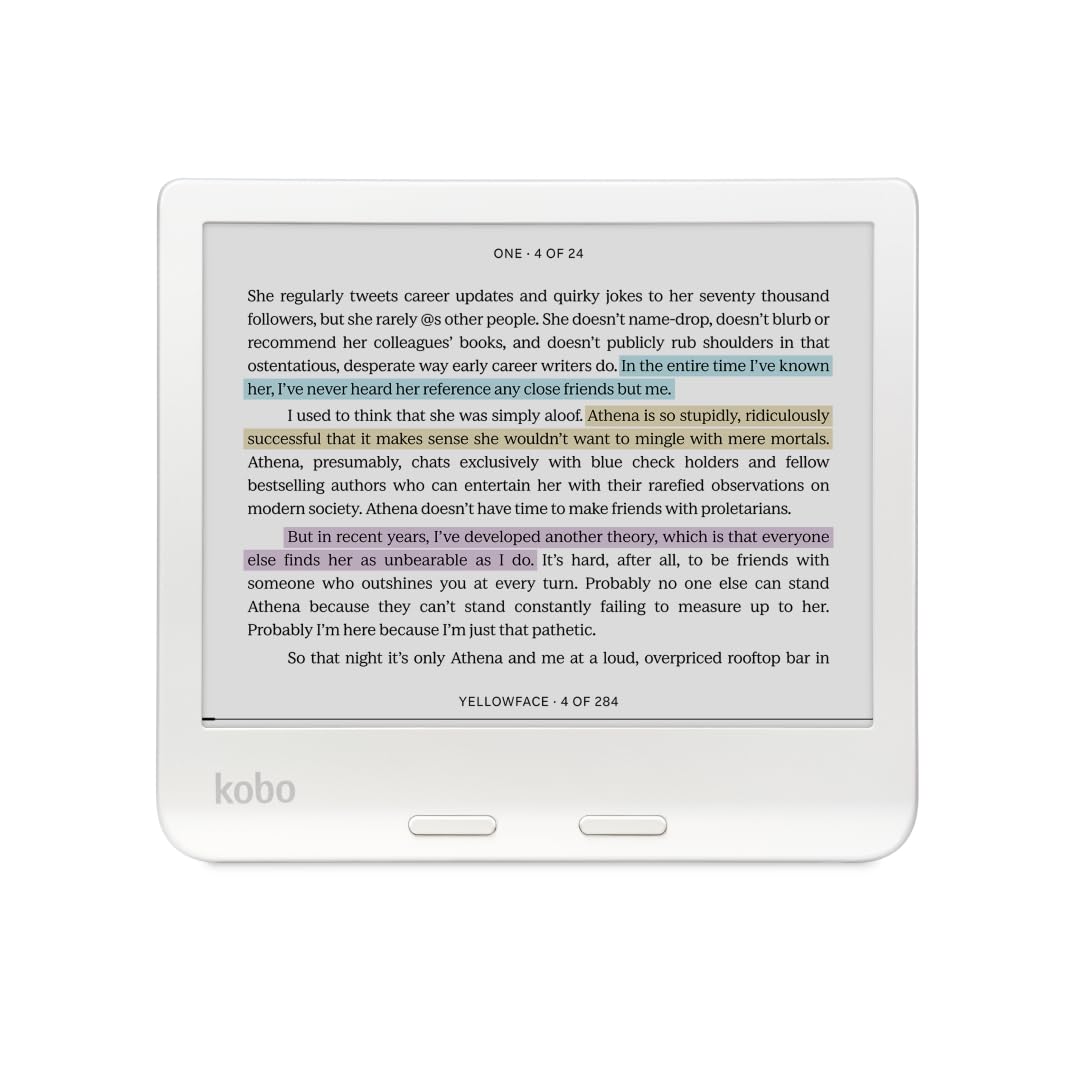 Kobo Libra Colour eReader, 7” Color E Ink, Waterproof, White