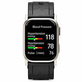 AI Powered FDA-Cleared Blood Pressure Smartwatch with Inflatable Airbag, No-Pump Night Monitoring, Gold-Tone Metal Casing