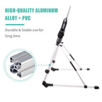 Tablet Stand Adjustable Phone/Tablet Holder with Steel Arm Lazy Mount Holder Stand for All 4"-10.5" Phones Tablet E-Readers Switch and More Devices