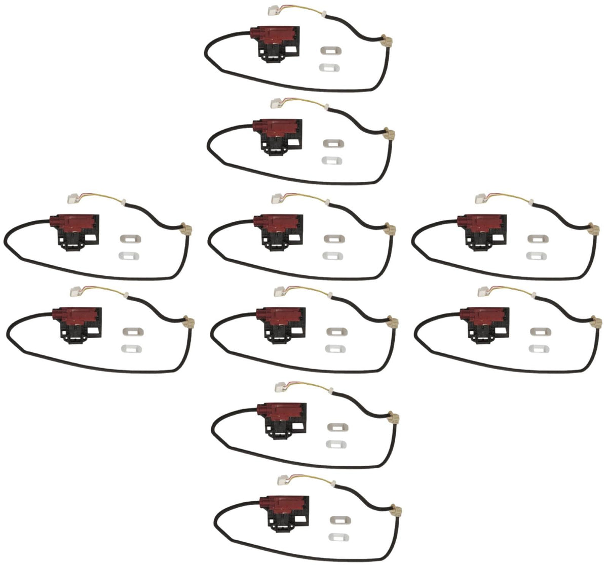 Washer Lid Lock Latch Replace With AP5263307 W10744659 PS349762-10Pack Compatible With DC31 DC31-00054A 60 80 3600 120