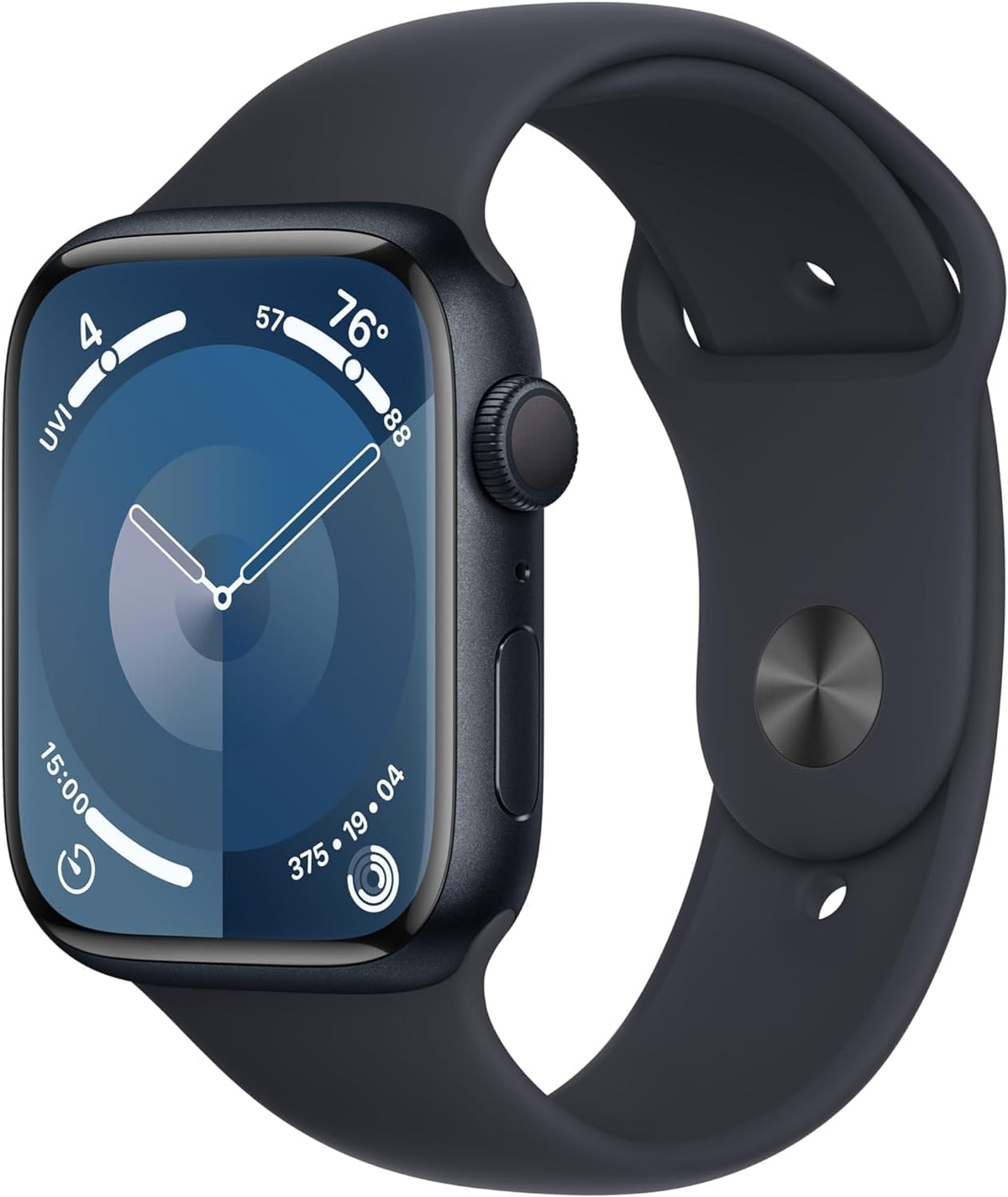 Apple Watch Series 9 [GPS 41mm] Starlight Aluminum Case with Starlight Sport Band M/L (Renewed Premium)