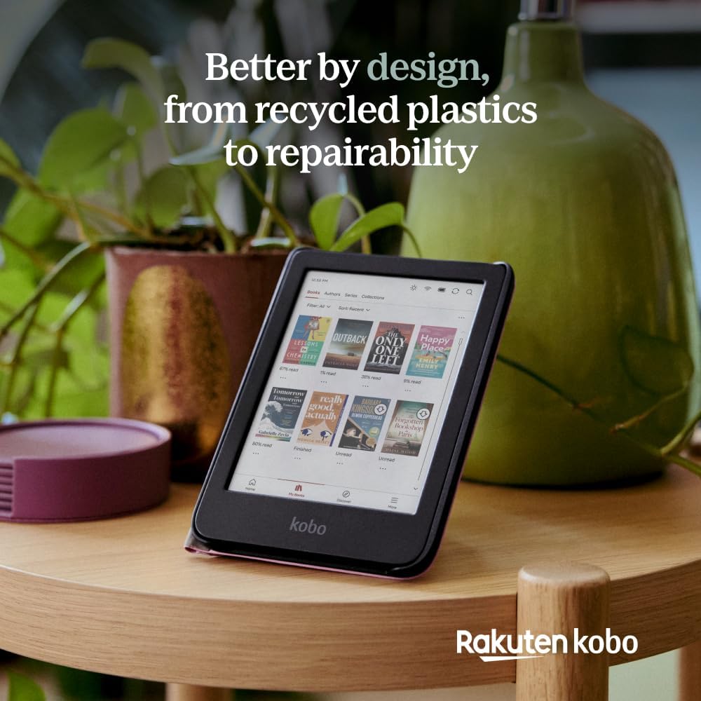 Kobo Clara Colour | eReader | 6” Glare-Free Colour E Ink Display | Dark Mode Option | Waterproof | Audiobooks | 16GB of Storage | Black