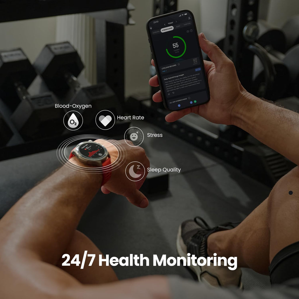 Amazfit Balance 2 Smart Watch, 1.5" AMOLED Sapphire Glass, iOS/Android
