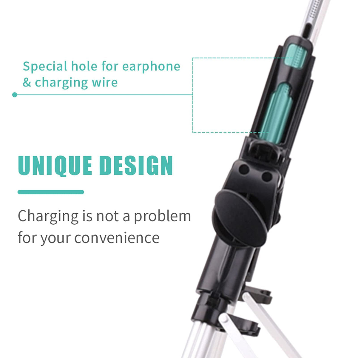 Tablet Stand Adjustable Phone/Tablet Holder with Steel Arm Lazy Mount Holder Stand for All 4"-10.5" Phones Tablet E-Readers Switch and More Devices