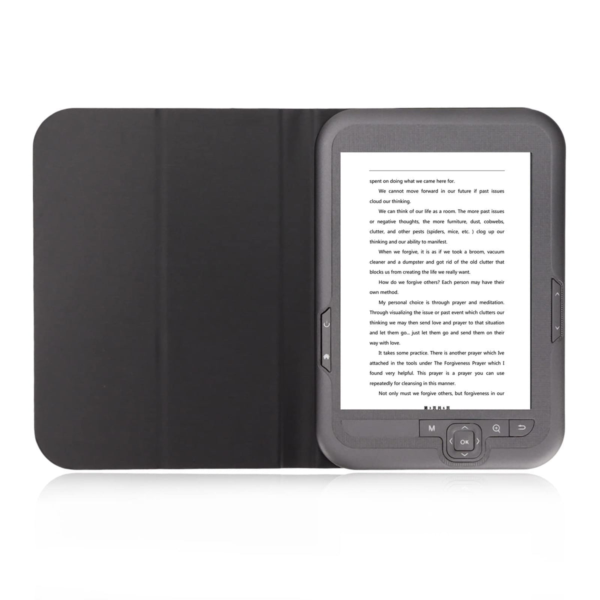 Yoidesu E Reader, 6in 800x600 HD E Reader, Ink Ebook Readers with Protective Case, Support FM, Music Playback, Electronic Device(#3)