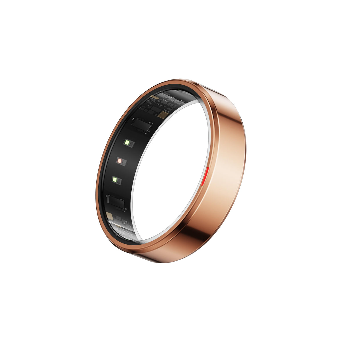 POBOVi Gen2 Titanium Smart Ring, Rosegold, Matte, Size 11