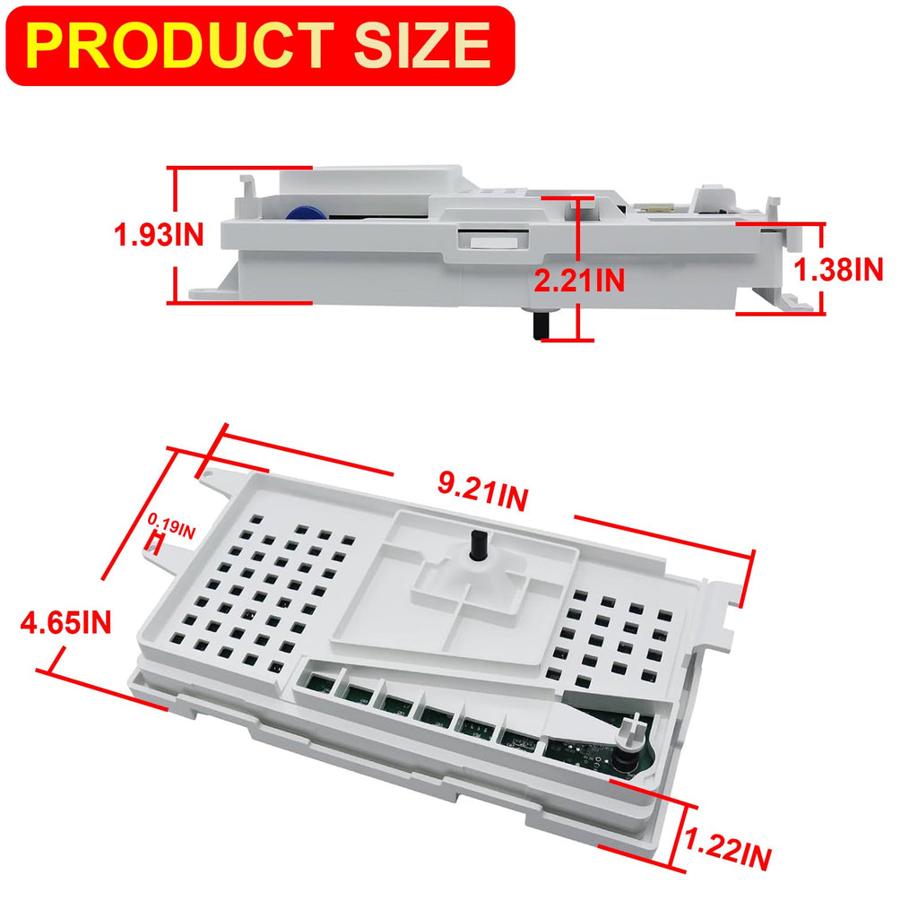 W11608056 W11578827 Washer Control Board Compatible with Whirlpool, Replace for AP7193512 WTW4950HW3 WTW4955HW3 WTW4957PW0 CWW3812RW0 PS16744868 EAP16744868