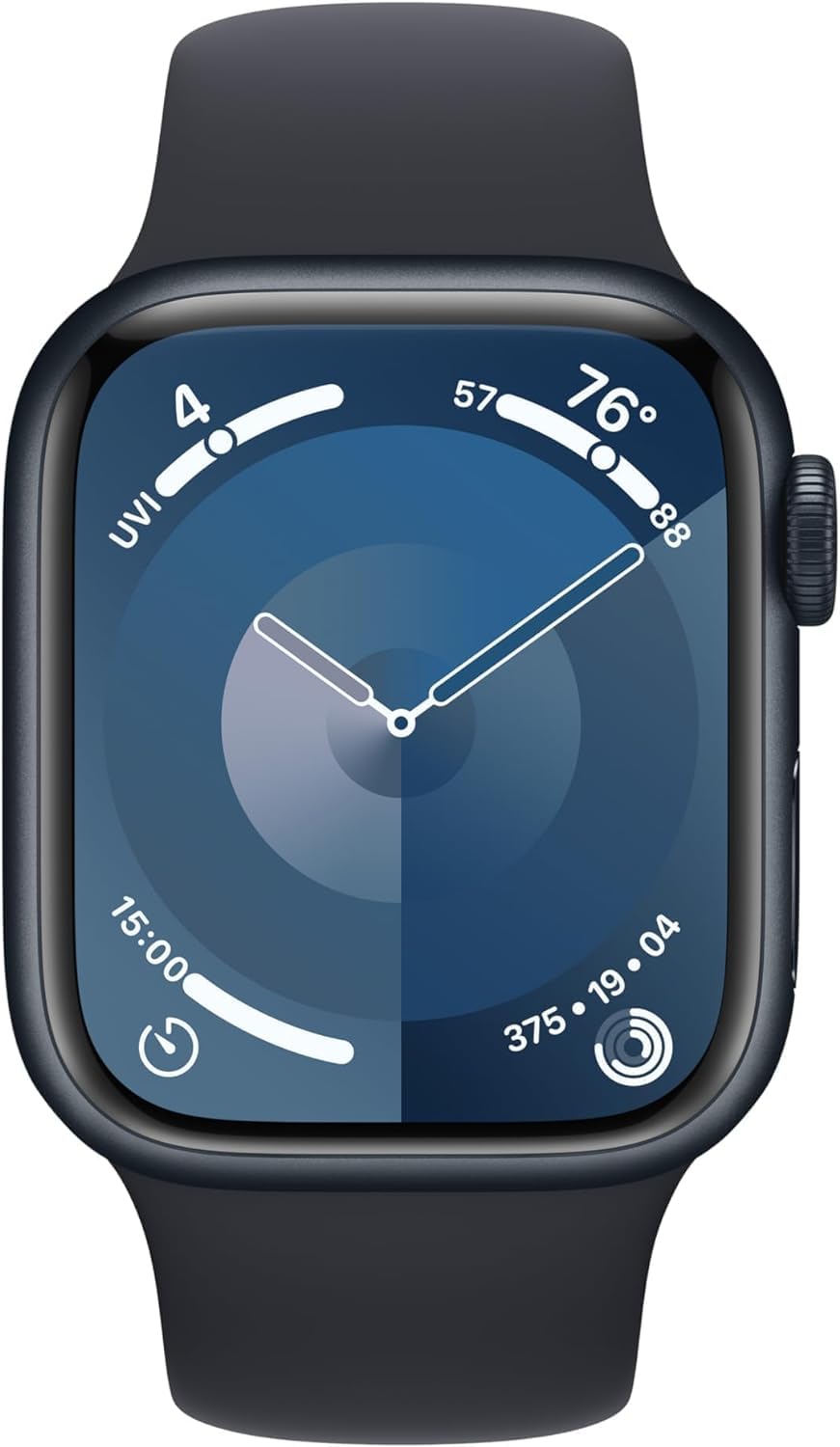 Apple Watch Series 9 [GPS 41mm] Starlight Aluminum Case with Starlight Sport Band M/L (Renewed Premium)