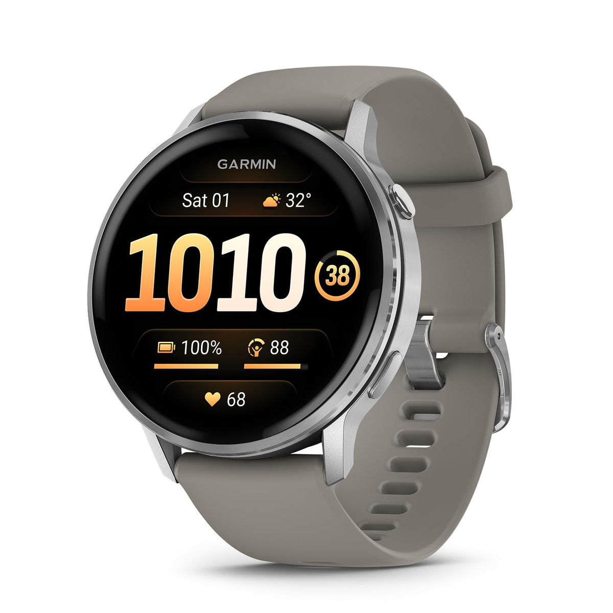 Garmin Venu® 4, Advanced Fitness Smartwatch, 45mm, Black Silicone