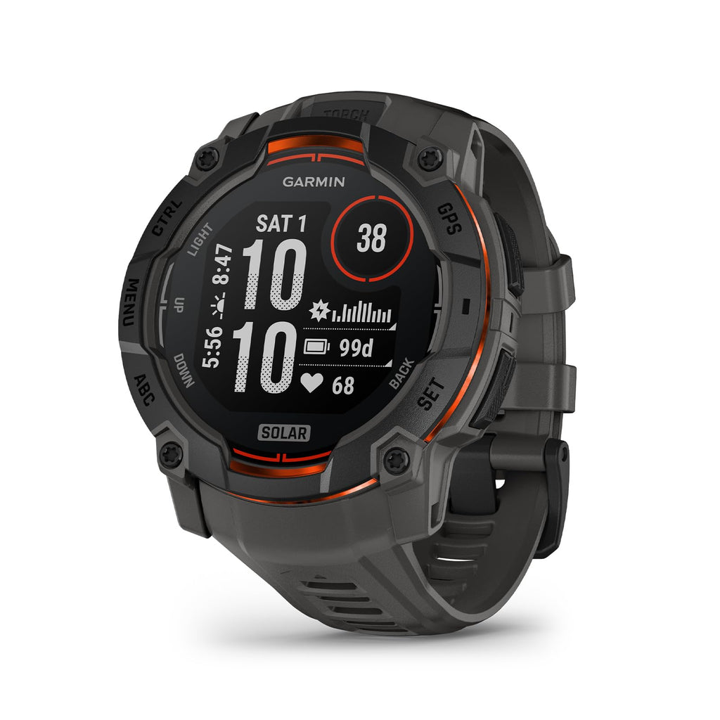 Garmin Instinct® 3 AMOLED, Rugged GPS Smartwatch, 45mm, Black