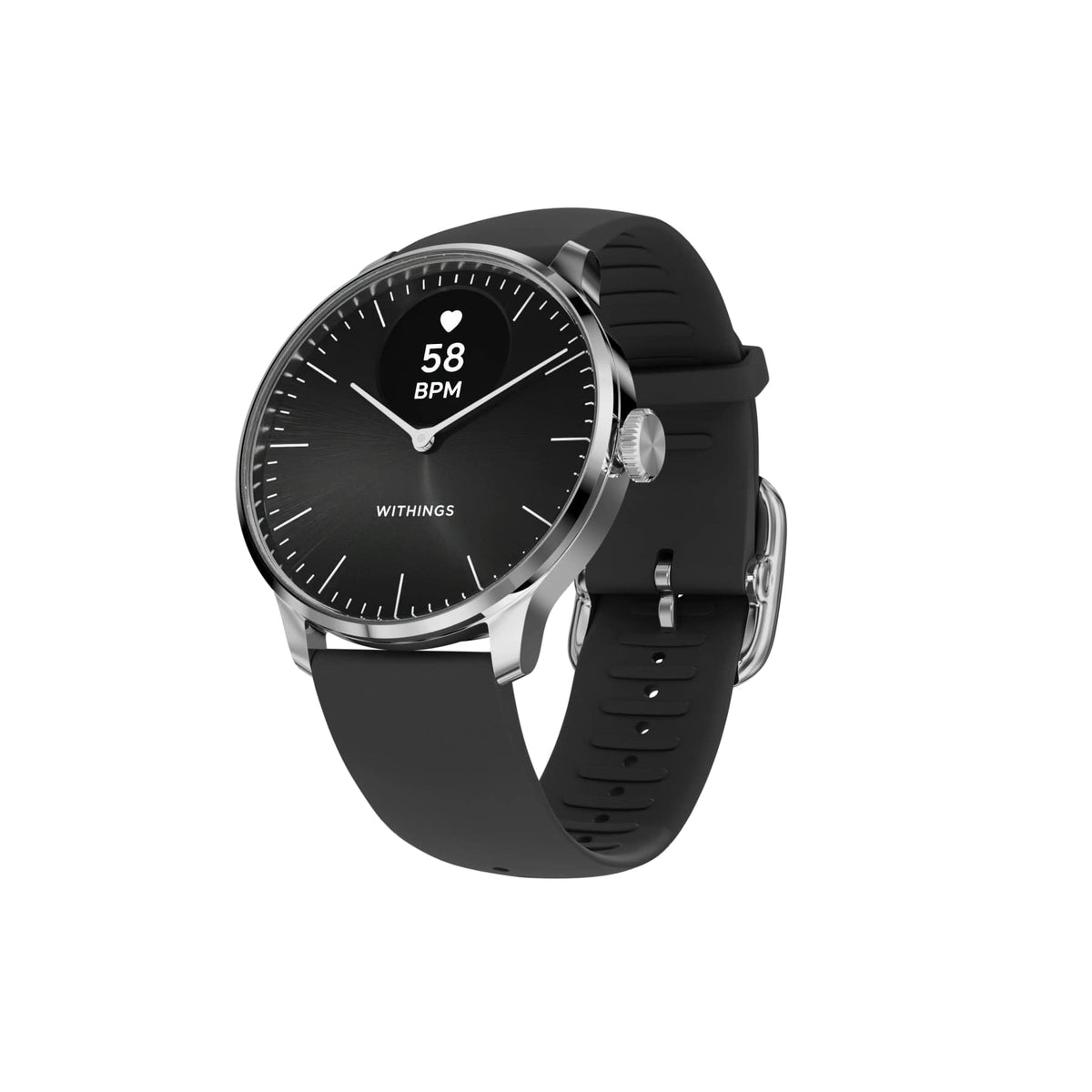 WITHINGS Scanwatch Light - Smart Watch, Heart Rate, Fitness Tracker, Black