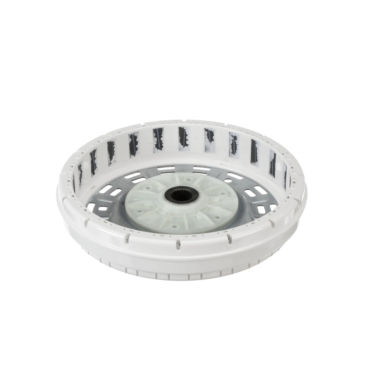 Motor Rotor Assembly For Front-Load Washer With Central Splined Hub And Perimeter Magnetic Segments, Compatible with Whirlpool Models W11314361, 7MWFC9822HC0, 7MWFC9822HC1