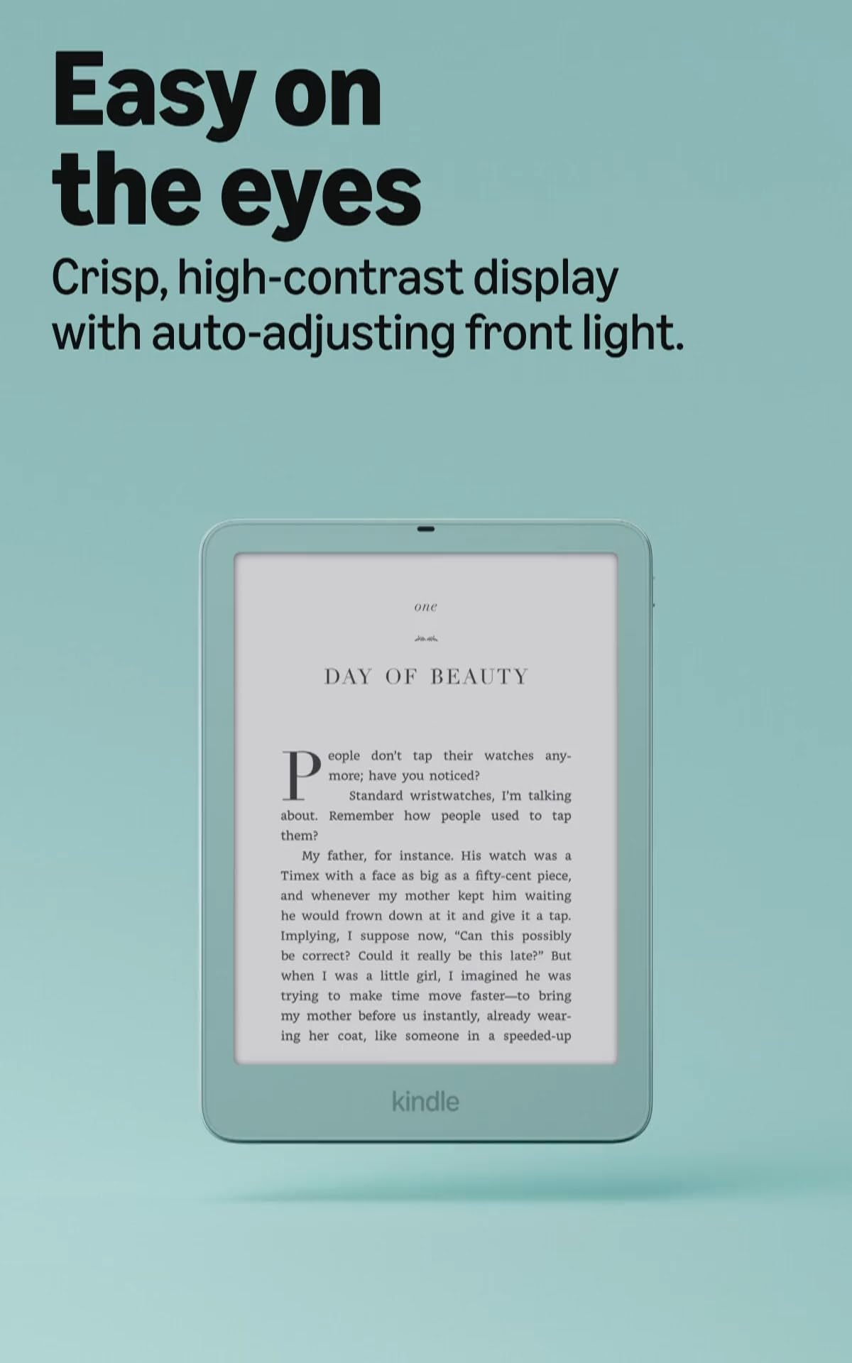 Amazon Kindle Paperwhite Signature Edition 32GB (newest model), Thinner, new aluminum design, 7" display, Auto-adjusting front light, Seaglass Green