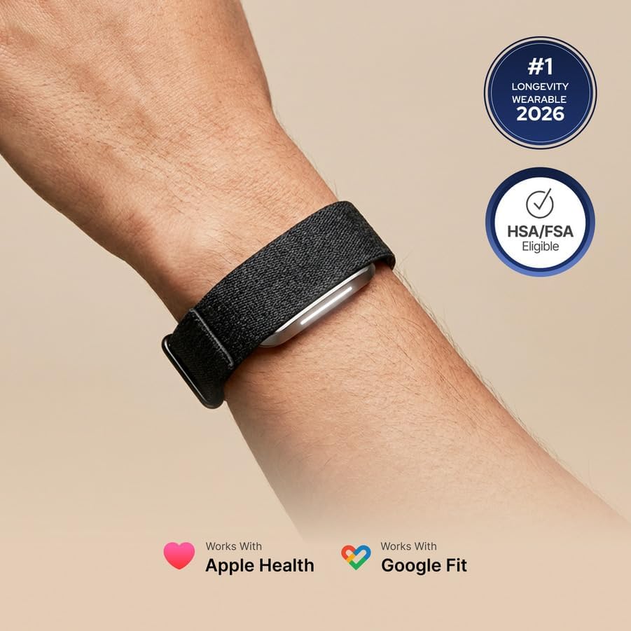 The Hume Band 2.0, Award-Winning Longevity Activity Tracker (Renewed)