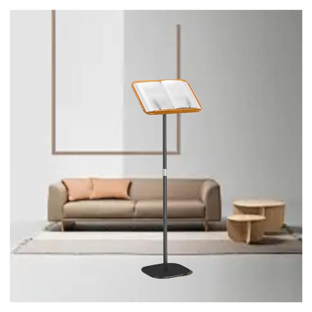 Adjustable 360° Reading Stand Versatile Support for Office & Kitchen Perfect for School Use 130cm Height Color1 Enhance Your Reading Experience!