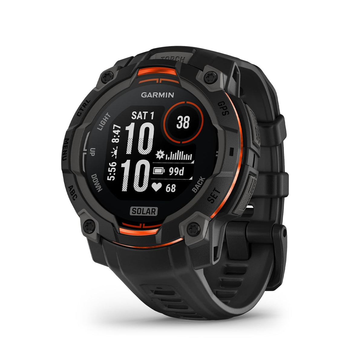 Garmin Instinct® 3 AMOLED, Rugged GPS Smartwatch, 45mm, Black