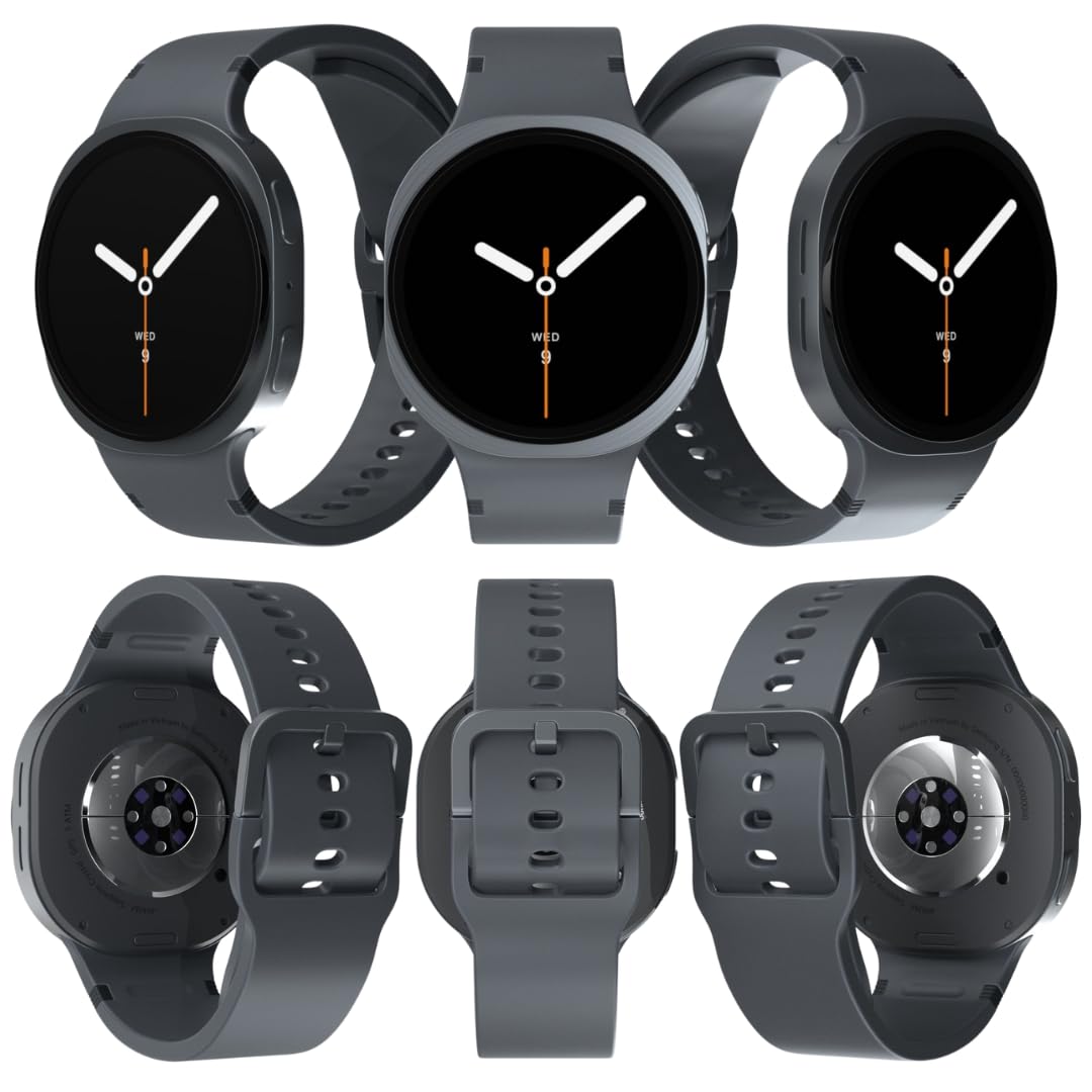 Samsung Galaxy Watch 8 | 40mm | AI Smartwatch w/ 1.34" AMOLED, Wear OS 6, Wi-Fi, Bluetooth, Heart Rate, GPS Fitness Tracker | IP68, MIL-STD-810H | International Model L320 | w/Fast Charger, Graphite