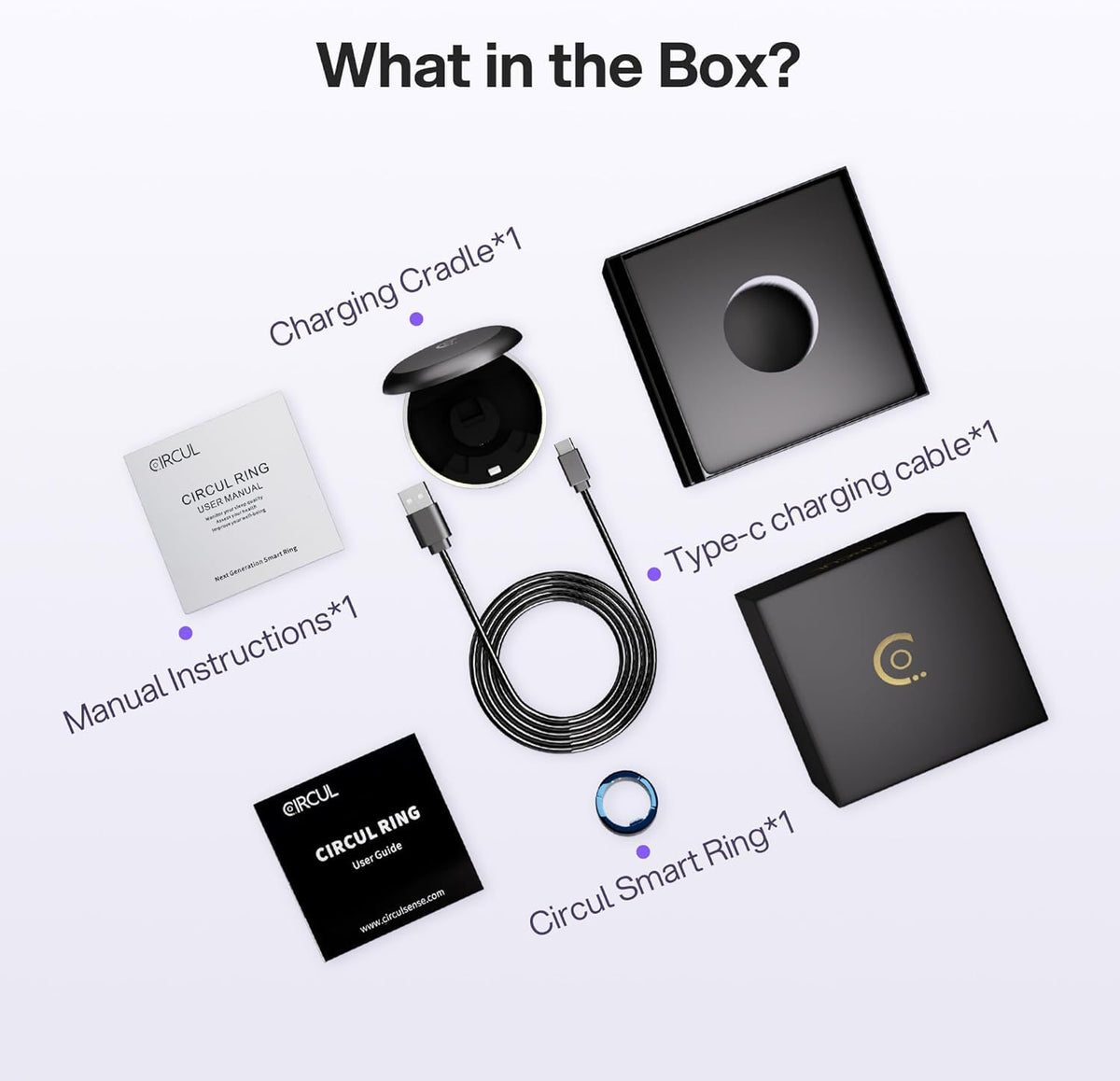 Smart Ring-Automatically Adjustable Wearable Ring for Men & Women, No App Subscription, Fitness Ring for Sleep Tracking - Fitness Tracker