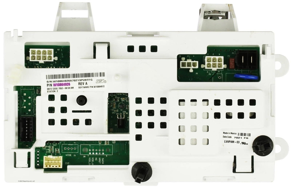 W10864926 for Kenmore Whirlpool Washer Control Board 110.2022251 110.2024251