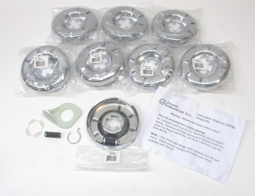 285785 8-Pack Washer Clutch Assembly for Whirlpool- Direct Drive Replacement Clutch with Brake Cam, Spring & Retainer Ring
