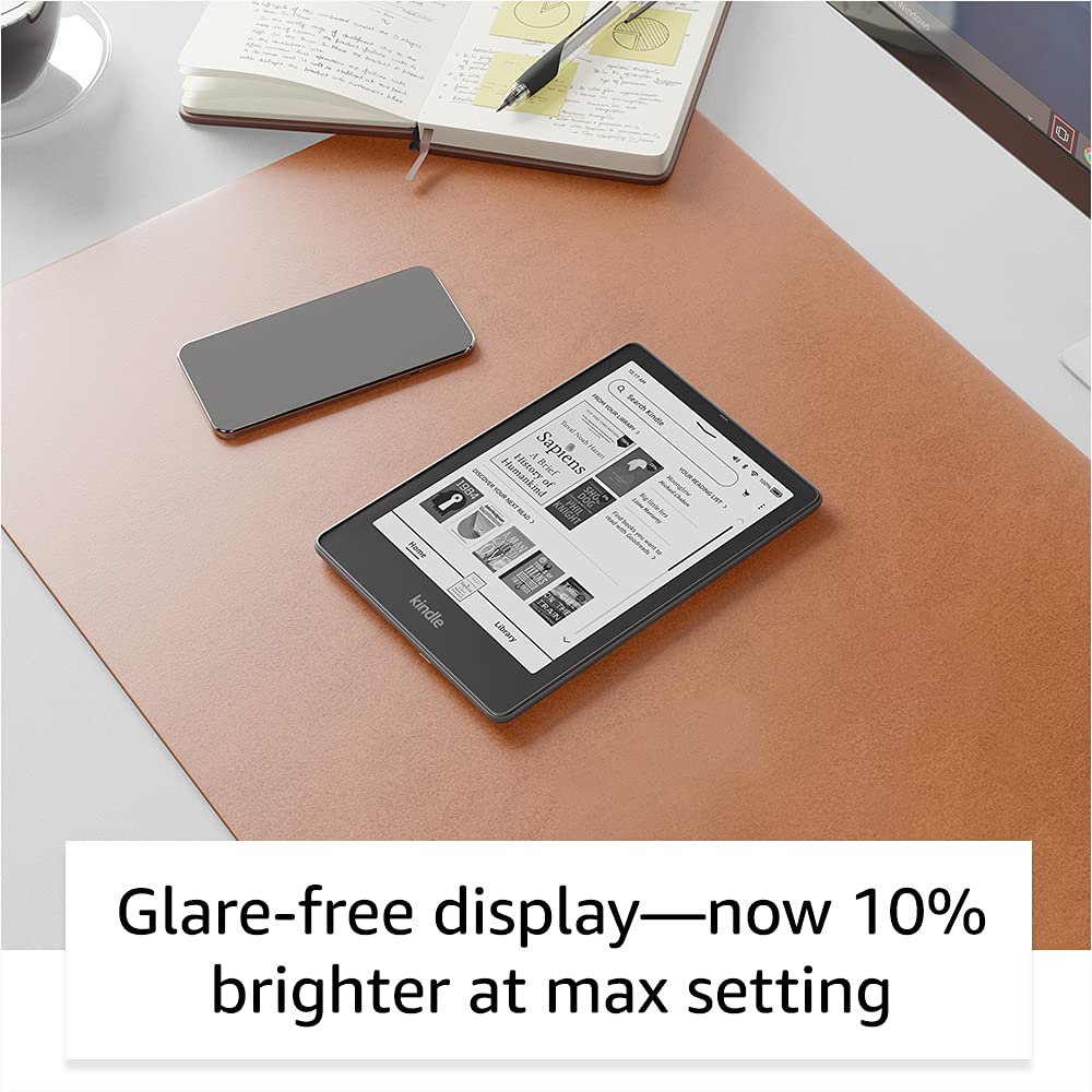 Amazon Kindle Paperwhite Signature Edition (32 GB) – With auto-adjusting front light, wireless charging, 6.8“ display, and up to 10 weeks of battery life– Without Lockscreen Ads – Denim