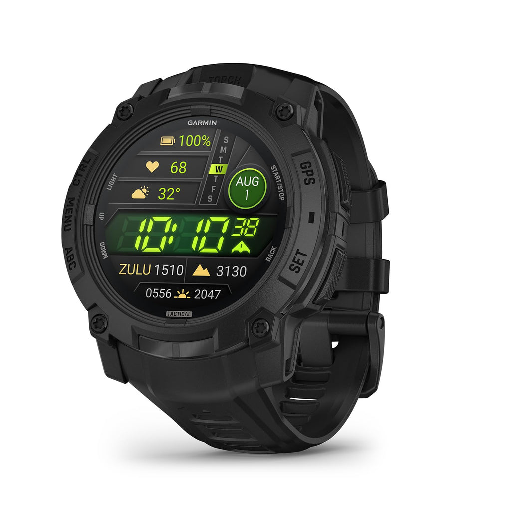 Garmin Instinct® 3 AMOLED, Rugged GPS Smartwatch, 45mm, Black