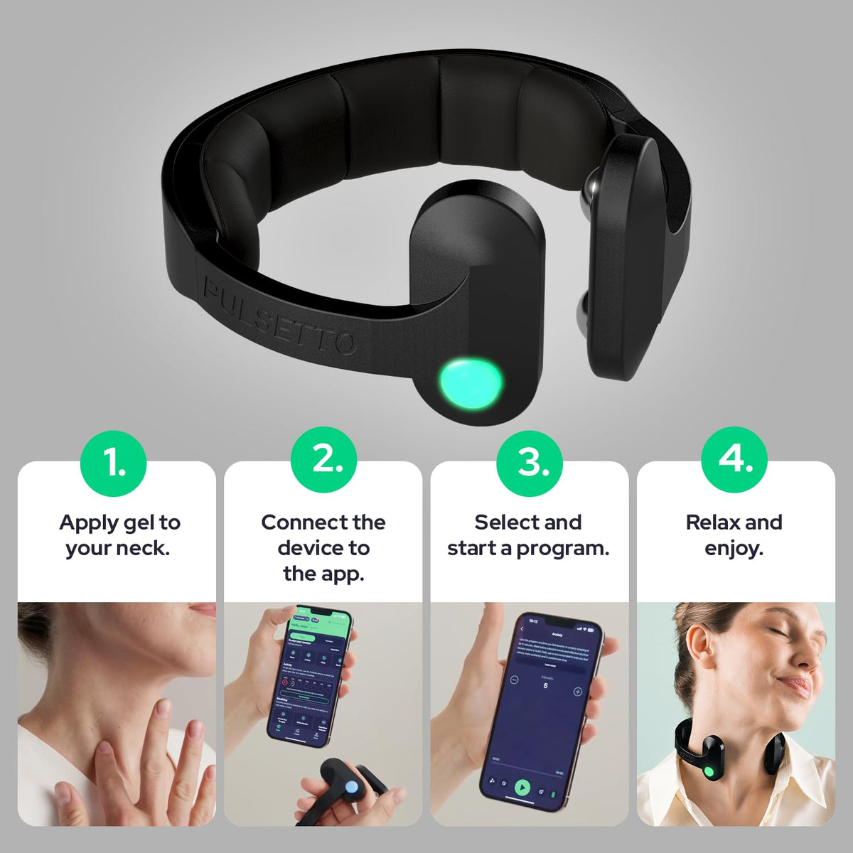 Pulsetto FIT (V2) Wellness Wearable – Relaxation, Sleep & Daily Wellness Support Device