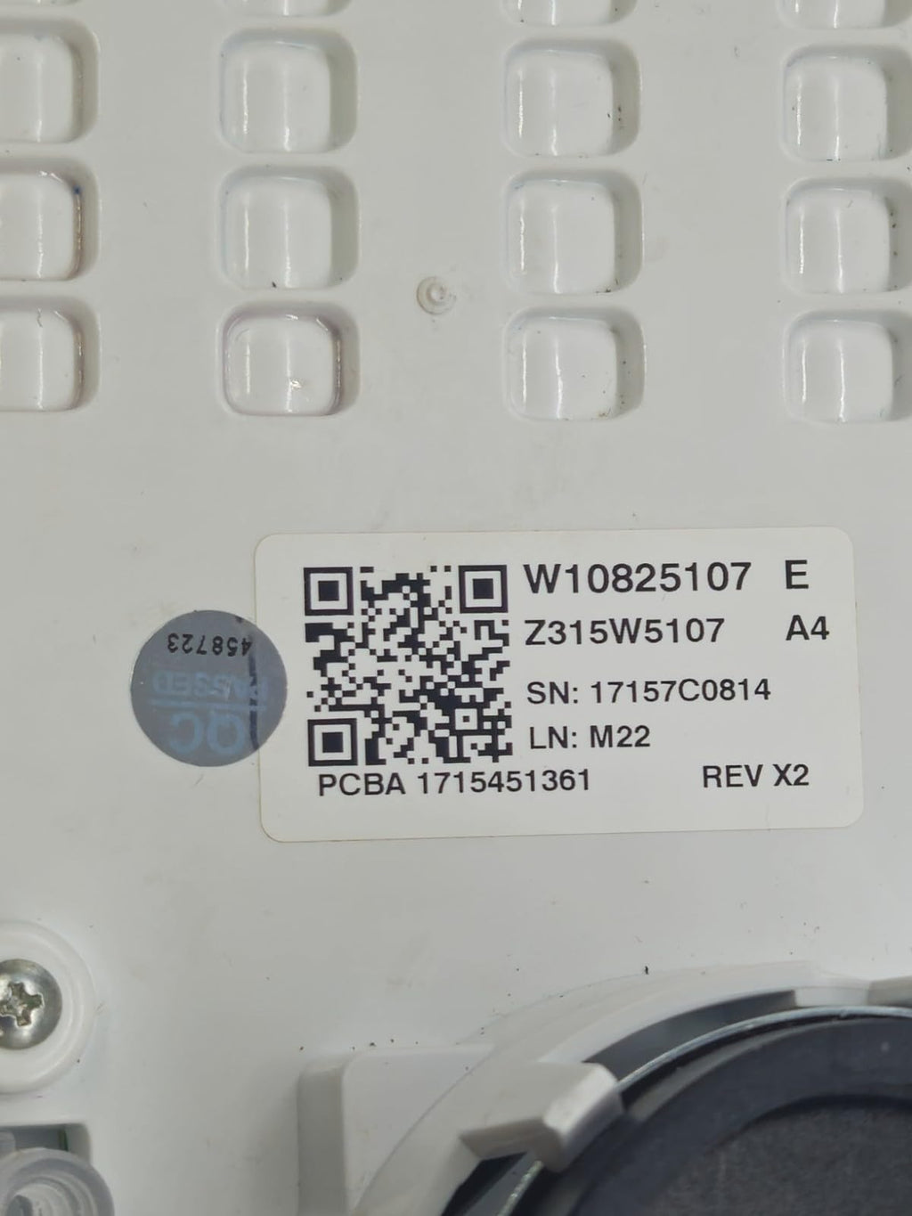 OEM Replacement for Maytag Washer Control Panel W10825107