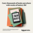 Kobo Clara BW | eReader | 6” Glare-Free Touchscreen with ComfortLight PRO | Dark Mode Option | Audiobooks | Waterproof | 16GB of Storage | Black