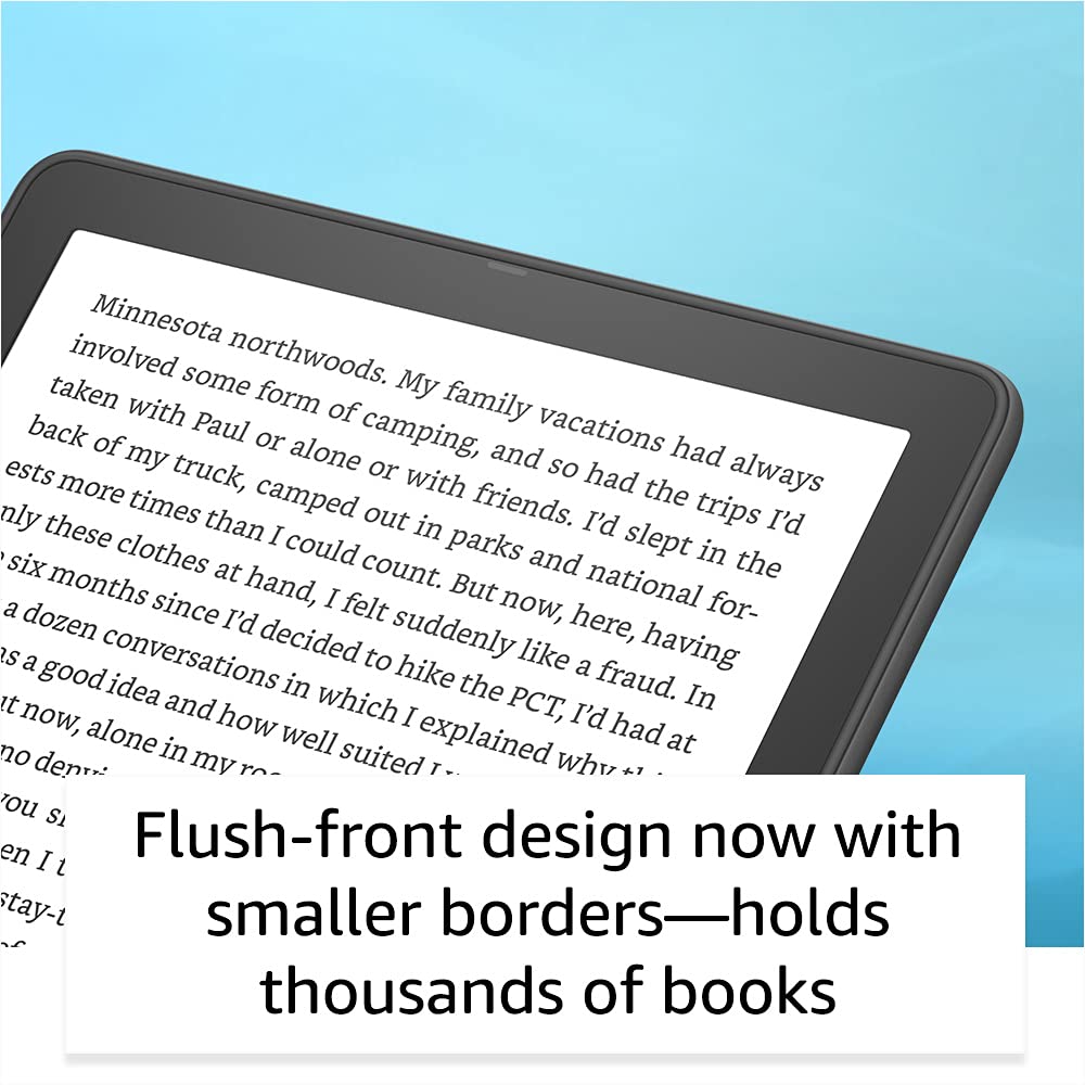 Amazon Kindle Paperwhite Signature Edition (32 GB) – With auto-adjusting front light, wireless charging, 6.8“ display, and up to 10 weeks of battery life– Without Lockscreen Ads – Denim