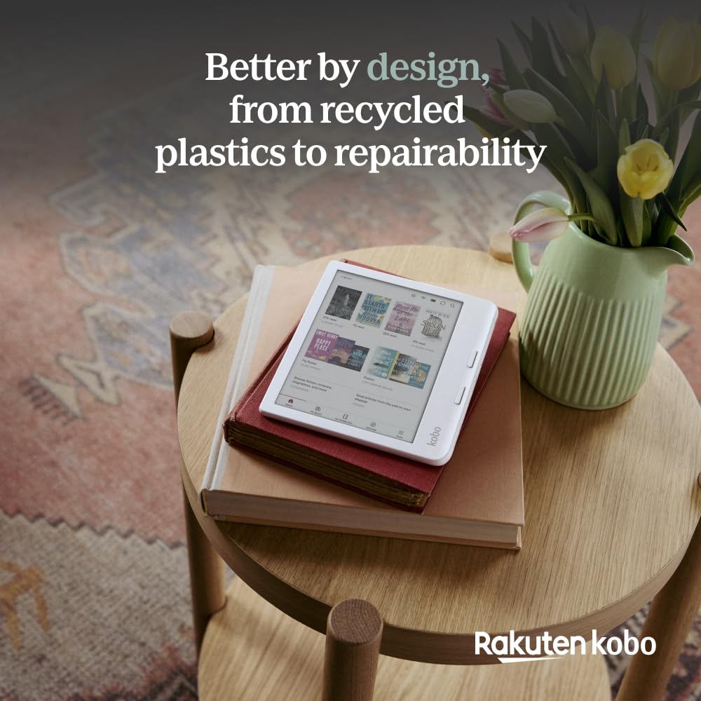 Kobo Libra Colour eReader, 7” Color E Ink, Waterproof, White