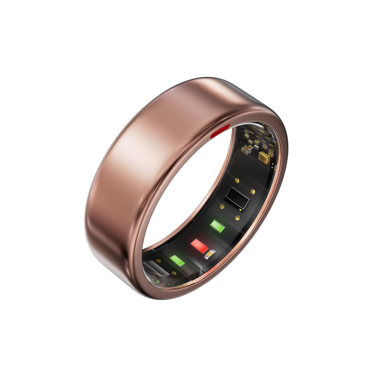 POBOVi Gen2 Titanium Smart Ring, Rosegold, Matte, Size 11