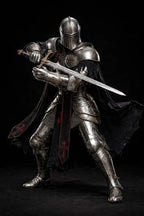 18-Gauge Steel Full Body Armor Suit Wearable Barbuta Knight Templar Armour Costume for Halloween Gothic Crusader for LARP, Cosplay, and Reancement.