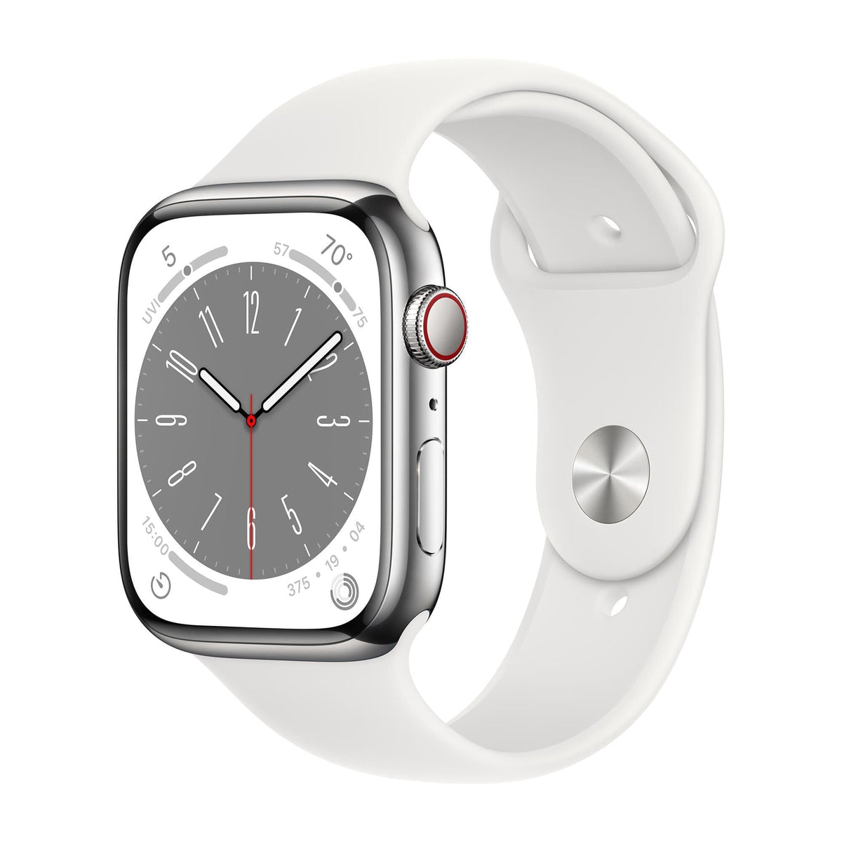 Apple Watch Series 8 [GPS, 41mm] - Midnight Aluminum Case with Midnight Sport Band, M/L (Renewed)