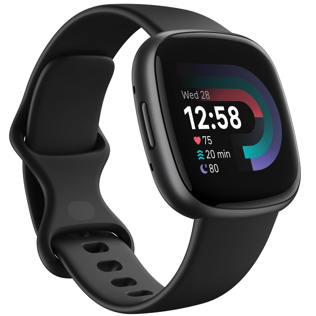 Fitbit Versa 4 Health & Fitness Smartwatch with GPS, 24/7 Heart Rate, Sleep Tracking, Workout Modes, Built-in Alexa, Water Resistant, 6+ Day Battery Life - Black