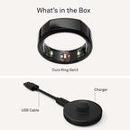 Oura Ring Gen3 Heritage - Black - Size 8