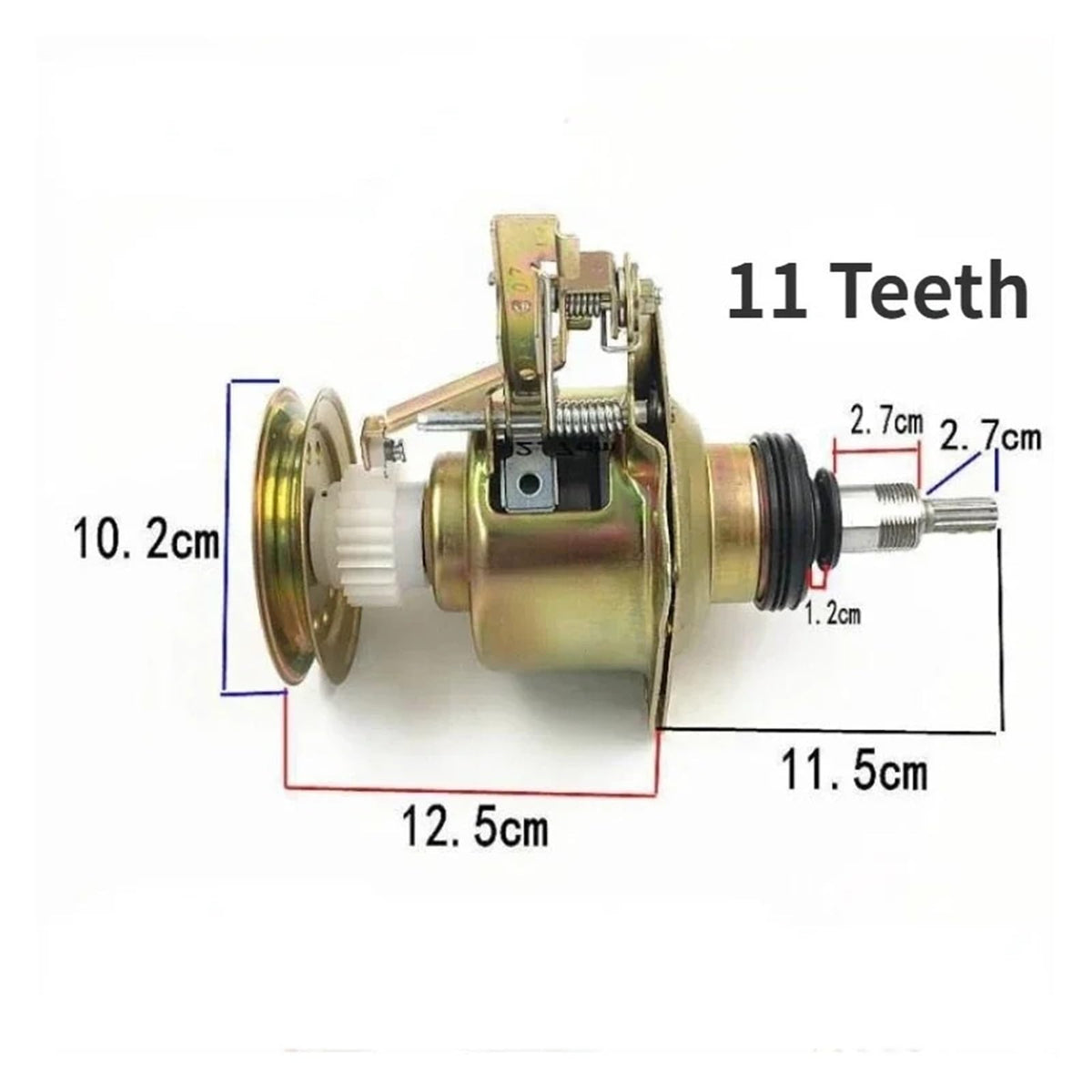 1PC Washing Machine Clutch Assembly 11 Teeth Square Shaft Bearing And For Reducer Parts(11 Teeth)