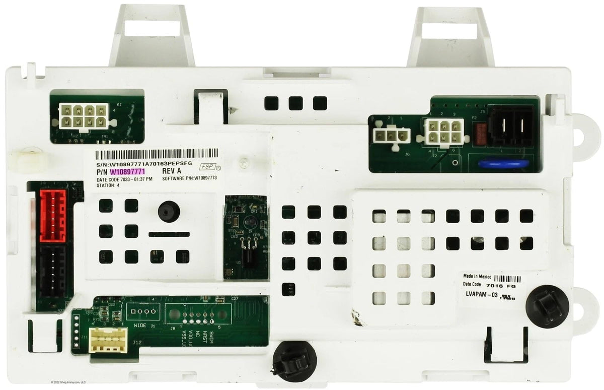 W10897771 for Amana Whirlpool Washer Main Control Board NTW4516FW0 NTW4516FW1