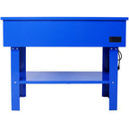 40 Gallon Parts Washer with 24 Gallon Solvent Capacity - Heavy Duty Steel Construction, 5 GPM Pump, Removable Shelf for Garage, Workshop