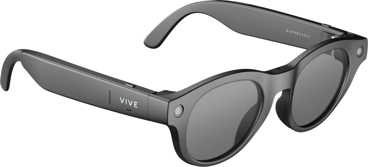 HTC Vive Eagle AI Glasses – Pantos Sunglasses, Charcoal Black