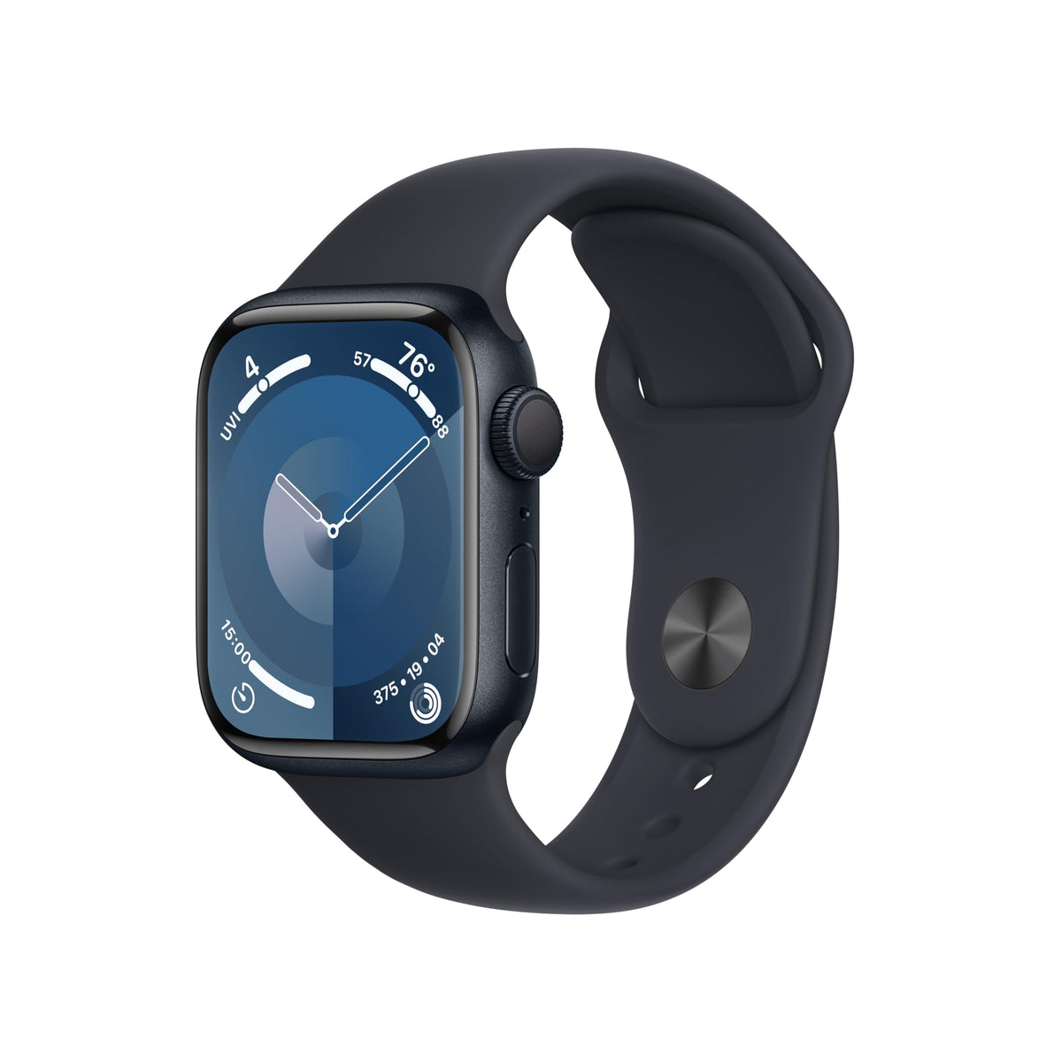 Apple Watch Series 9 [GPS , 45mm] - Starlight Aluminum Case with Starlight Sport Band, M/L (Renewed)