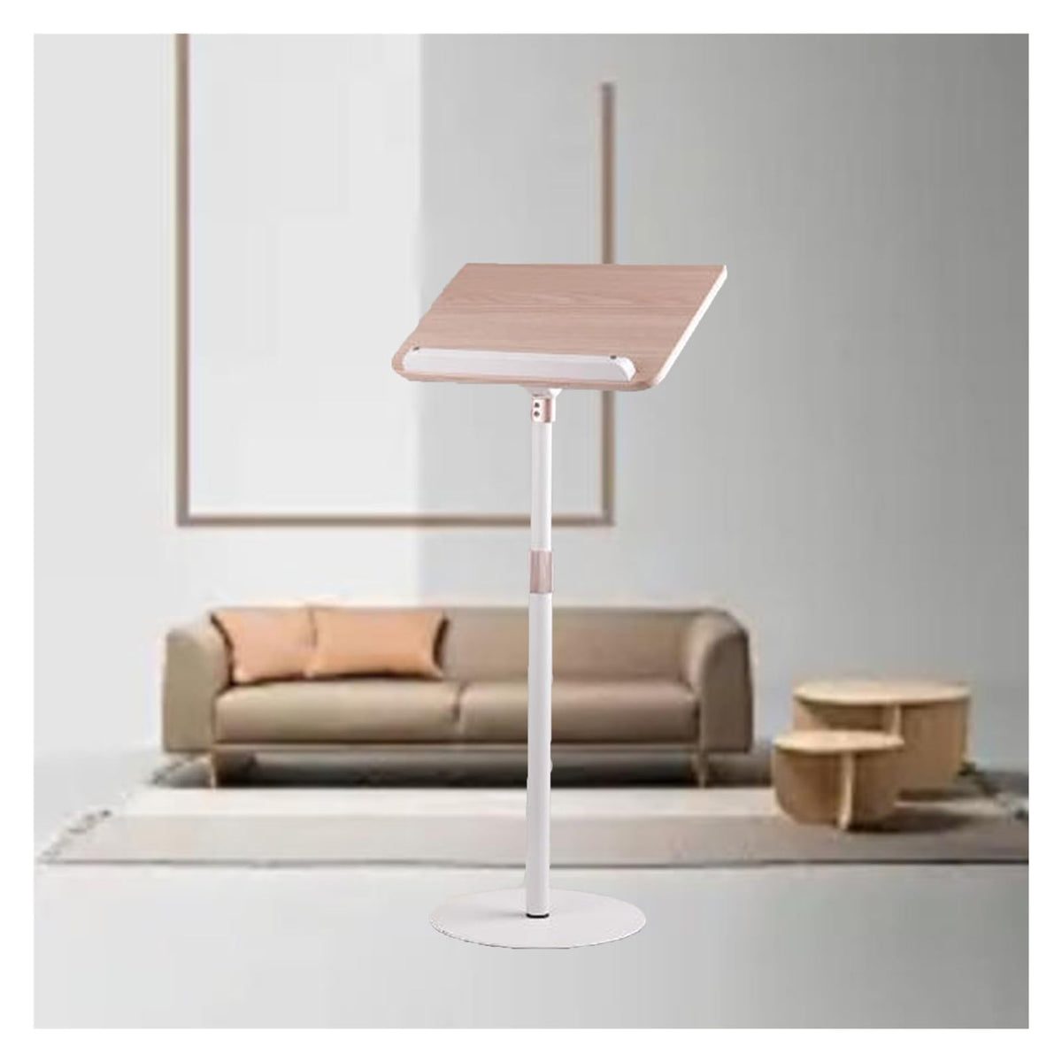 Adjustable 360° Reading Stand Versatile Support for Office & Kitchen Perfect for School Use 130cm Height Color1 Enhance Your Reading Experience!