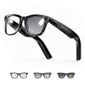4K Smart Glasses with Camera, AI Glasses with EIS Stabilization, Photochromic Blue Light Blocking Lenses, Real-Time Translation, 410mAh Battery, 10+ Days Standby, HiFi Audio