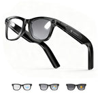 4K Smart Glasses with Camera, AI Glasses with EIS Stabilization, Photochromic Blue Light Blocking Lenses, Real-Time Translation, 410mAh Battery, 10+ Days Standby, HiFi Audio