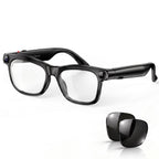 AI Smart Glasses with 4K EIS POV Camera, Photo Capture/Video Recording, AI Assistant/Object Recognition, Real-Time Translator, Open-Ear Audio, Photochromic+Blue Light Lenses, Travel Tech Gift