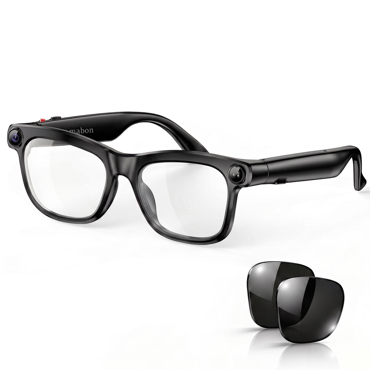 AI Smart Glasses with 4K EIS POV Camera, Photo Capture/Video Recording, AI Assistant/Object Recognition, Real-Time Translator, Open-Ear Audio, Photochromic+Blue Light Lenses, Travel Tech Gift